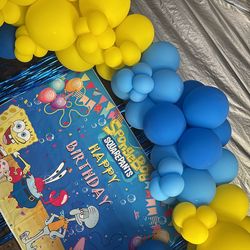 SpongeBob balloon garland