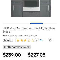 (Brand New) Microwave Trim Kit