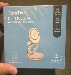 TechThrill 3 in 1 Foldable Wireless Charging Stand