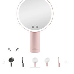 Vanity Mirror For Table | Makeup Mirror  Pink
