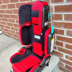 Mifold Hifold Booster Car Seat Red High-back Foldable & Adjustable