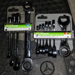 Pittsburgh Ratcheting Box End Wrench Sets ×2