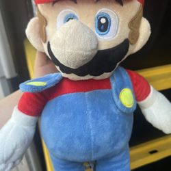 large size mario plush used good condition 