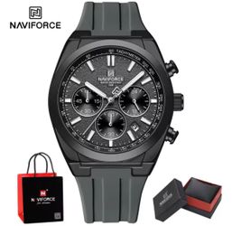 Reloj NAVIFORCE para hombre con indicador de fecha, cronógrafo de cuarzo de 24 horas