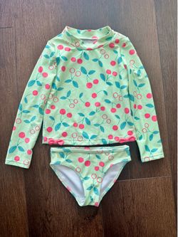Carter’s Girls’ Two-Piece Rash Guard Swimsuit – Size 4T – $12