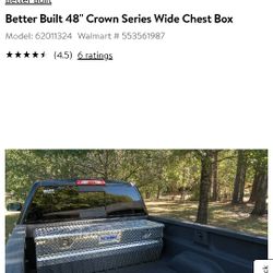 NEW IN THE BOX Better Built 48" Crown Series Wide Chest Box