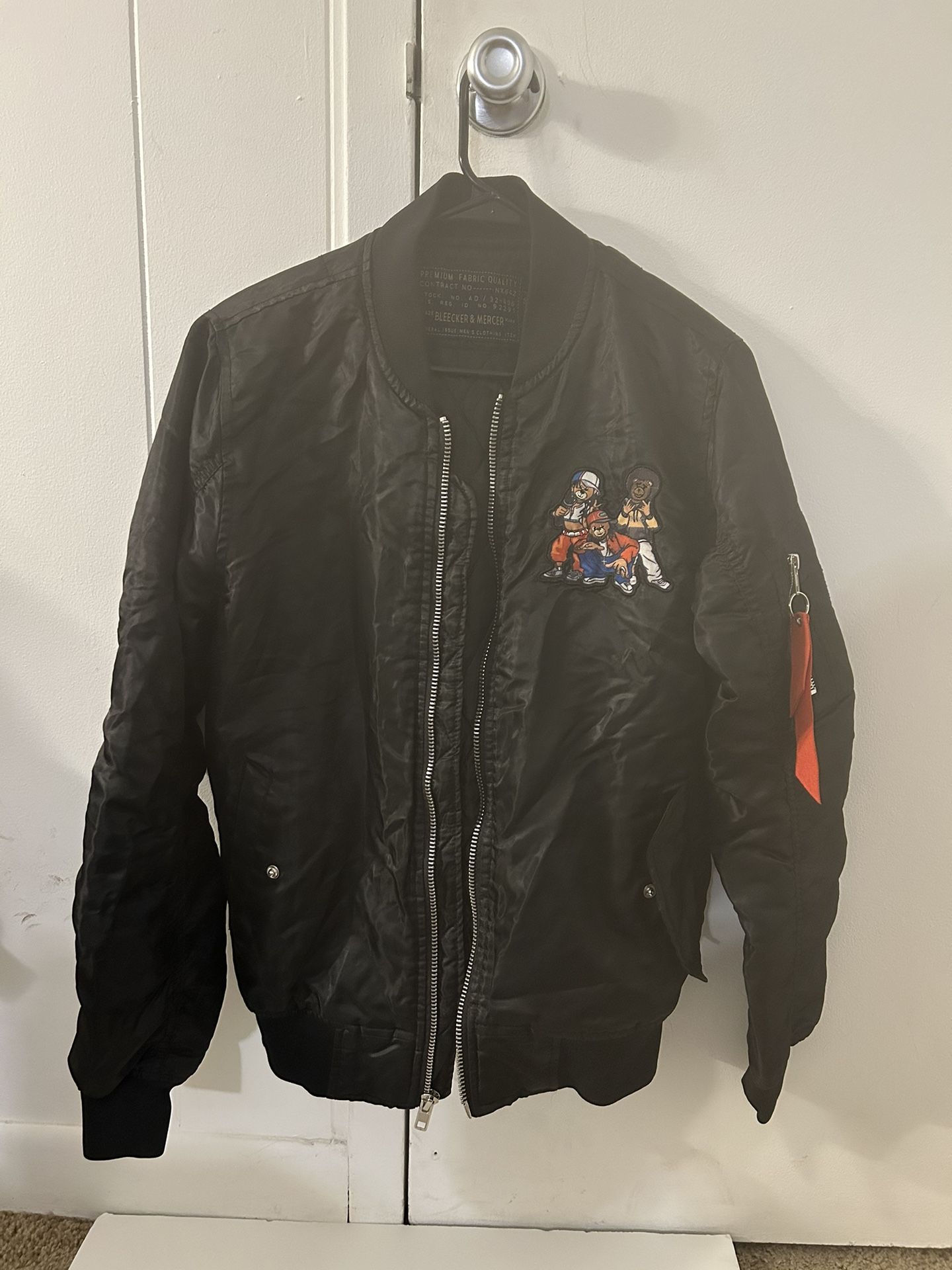 Bleaker and Mercer Men’s Small Black Bomber Jacket