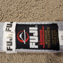 Fuji Kimono Karate Belt Gray Grey