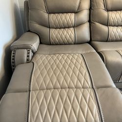 Brand New Power Recliner Sofa and Chaise Lounge