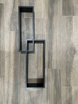 Black Floating Wall Shelves