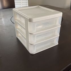 3 Tier Plastic Storage Drawers Organizer - Small