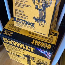 DEWALT 20-Volt MAX XR Cordless Brushless 3-Speed 1/4 in. Impact Driver / DEWALT 20-Volt MAX XR Cordless Brushless 3-Speed 1/2 in. Hammer Drill (Tool o