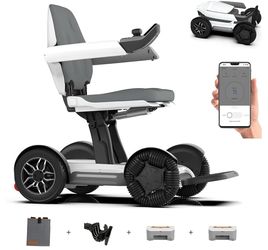 Intelligent Electric Powered Wheelchair Device, Automatic Folding, Remote Controlled, Smart, Compact Heavy Duty Mobile, Powerful Dual Motor, Foldable 