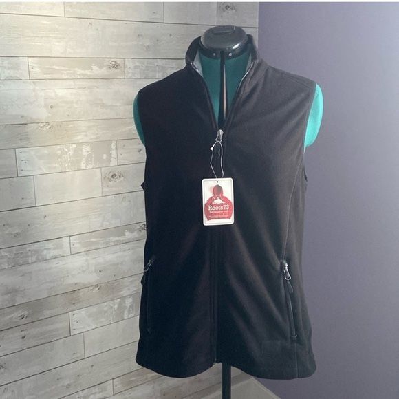 ROOTS73 Zip Up Fleece Vest Medium