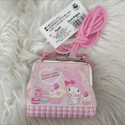 My melody dessert wallet with bag strap