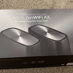 Asus ZenWiFi XT8 Tri-Band Mesh WiFi 6 System 2 Pack