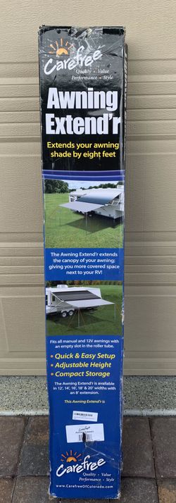 New CAREFREE Extend'r 18' x 8' RV Awning Shade SUMMERLIN