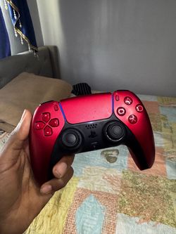 red PS5 controller