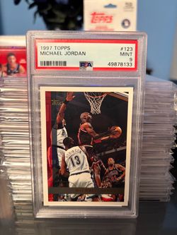1997 Topps Michael Jordan #123 PSA 9 Mint