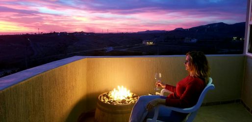 Oak Wine Barrel gas Fire Pit firepit $195
