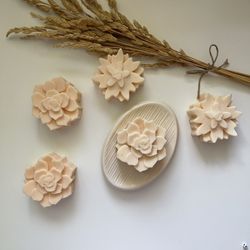 Goat Milk Flower Soap Bars 