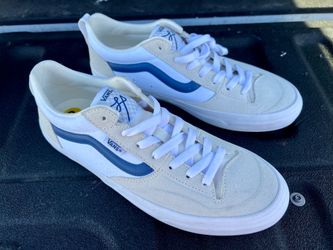 Vans Skate Lizzie Low – White/Light Blue (Unisex) – Size 8