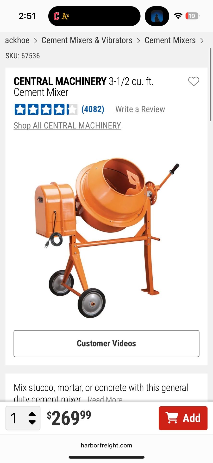 Brand New Concrete Mixer