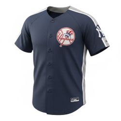 MAJESTIC New York Yankees CROSSTOWN RIVALRY MLB Jersey Men's Large