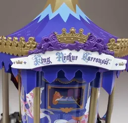 Disney carousel fantasy land popcorn bucket. Brand new. Lights up and spins