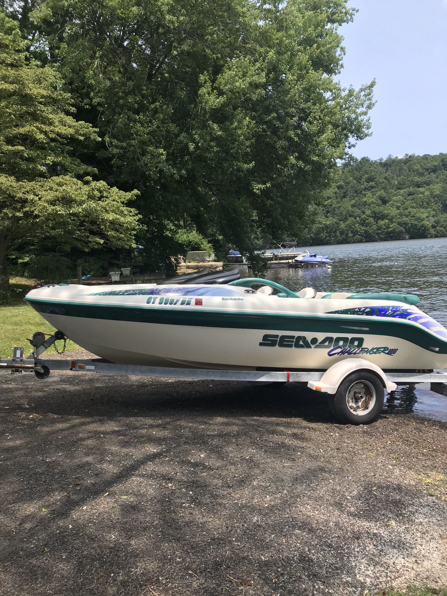 1998 Seadoo Challenger Jet boat with trailer