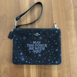 Star Wars X Coach Gallery Pouch With May The Force Be With You