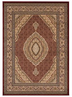 New Tabriz design rug size 5x7 red carpet Persian style rugs