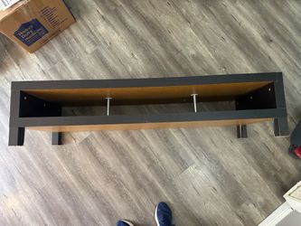 Black Wooden IKEA TV Stand