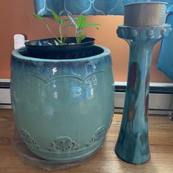Plant Pot And Candle Holder