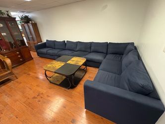 Huge Navy Blue Modular Sectional