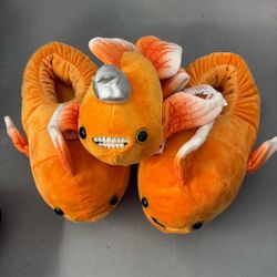 Heckle Fish Slippers, Talking, plush toy & Card Game