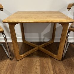 Lane Perception Side Table by Warren Church | Mid Century Modern Oak | 1950s MCM