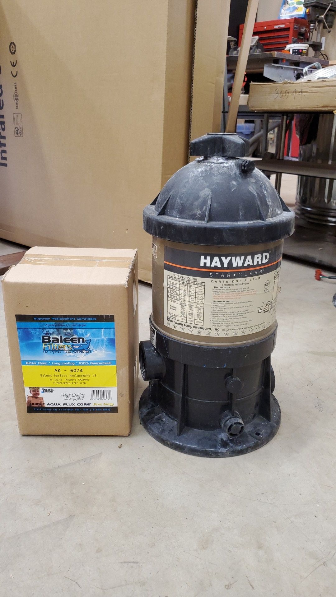 Hayward c250 pool filter