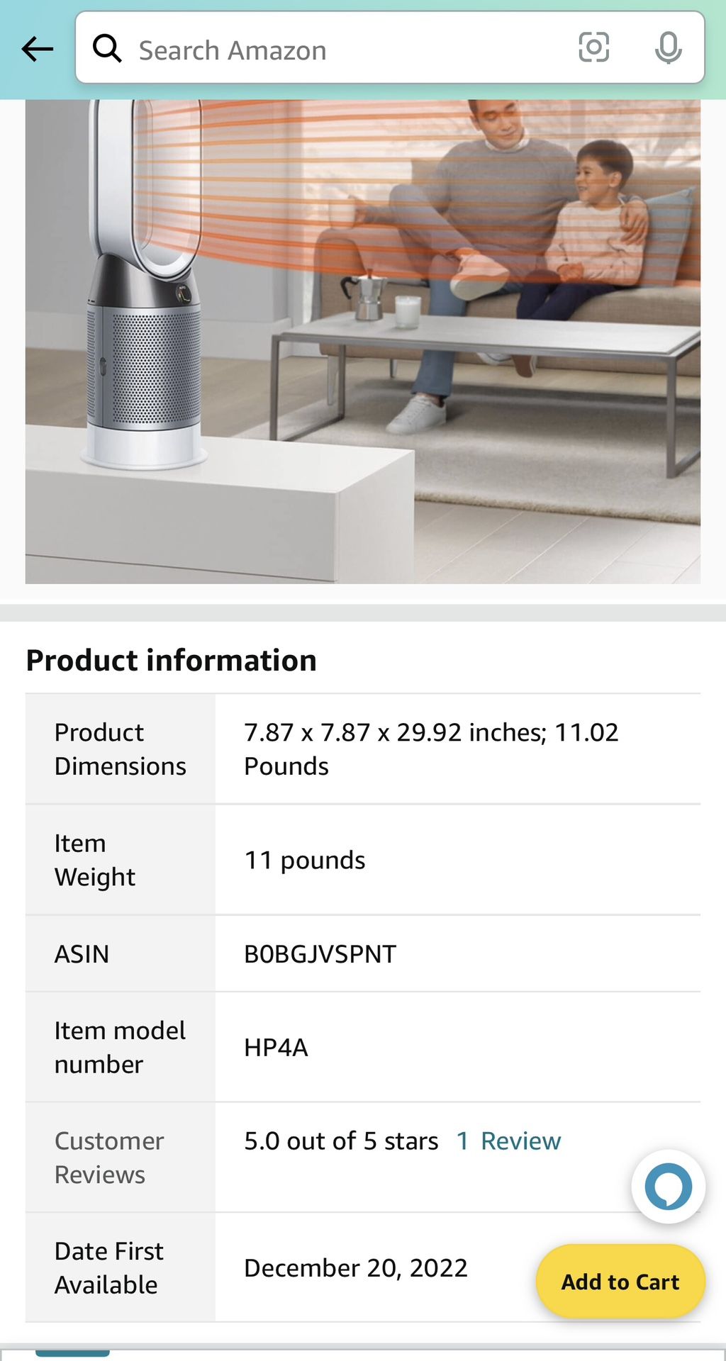 Dyson HP4A BRAND NEW Hot And cool Air Purifier for Sale in Portland, OR -  OfferUp