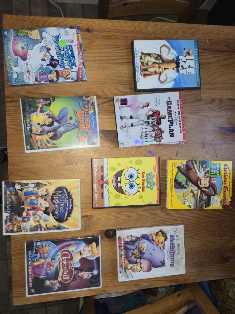 Assorted Disney/kids DVD's