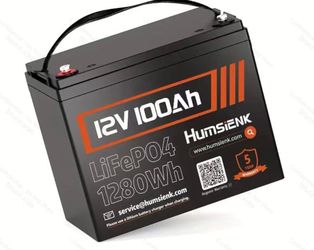Humsienk 12V 100Ah LiFePO4 Battery