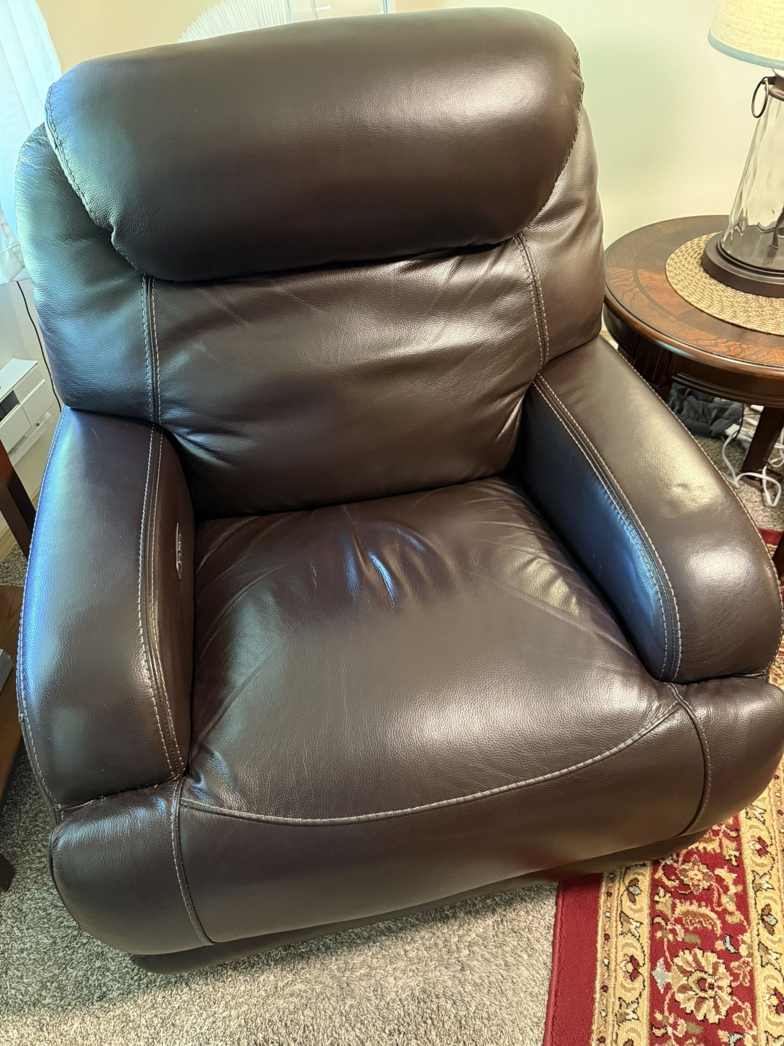 Leather Power Recliner