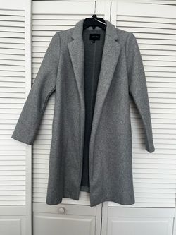Love Tree Gray Open-Front size s never used Longline Coat