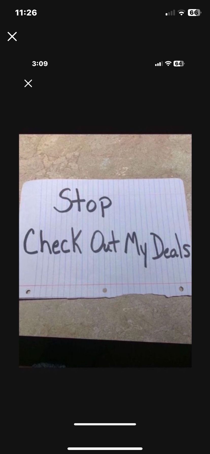 Scroll Down My Page For Great Deals