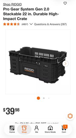 Pro Gear Stackable Gen 22” high impact crate