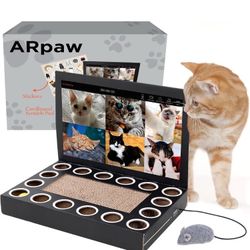 Cardboard Cat Scratcher Laptop Shape