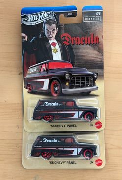 Hot Wheels Universal Monsters Dracula '55 Chevy Panel 2-Pack