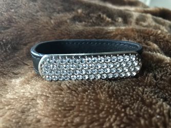 Crystal Leather Bracelet