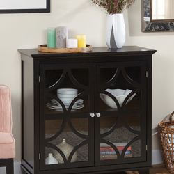 New Black Accent Storage Cabinet or Server Buffett Entryway