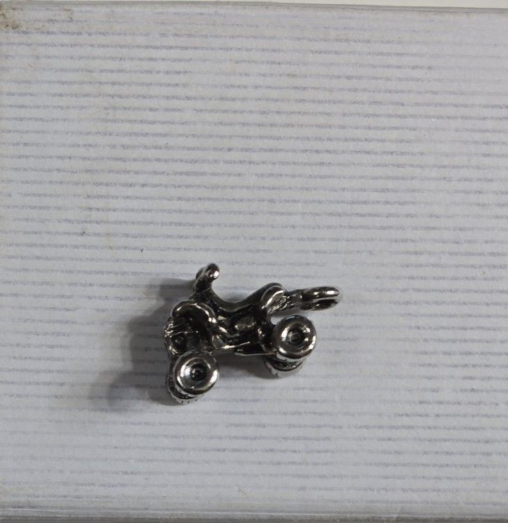 Silver ATV charm
